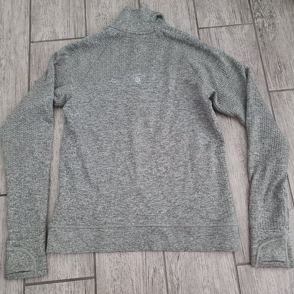 Lululemon Engineered Warmth Half Zip Pullover Grey Size 4 - Picture 9 of 11